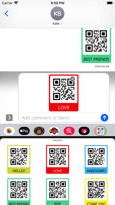 QR Code Stickers Pack स्क्रीनशॉट