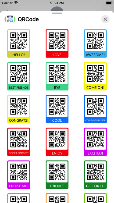 QR Code Stickers Pack स्क्रीनशॉट