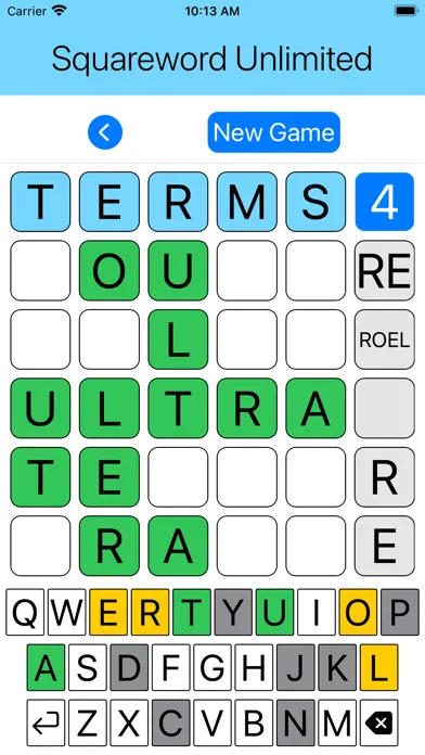Squareword Unlimited Word Game स्क्रीनशॉट
