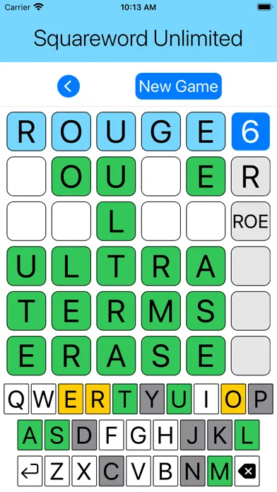 Squareword Unlimited Word Game स्क्रीनशॉट