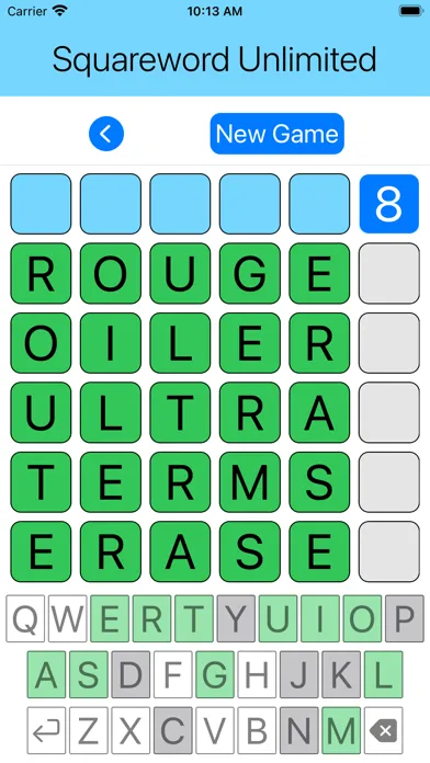 Squareword Unlimited Word Game स्क्रीनशॉट