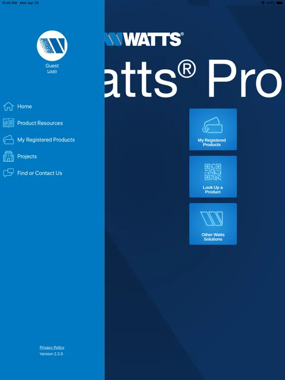 Watts Pro iPad  Screenshots