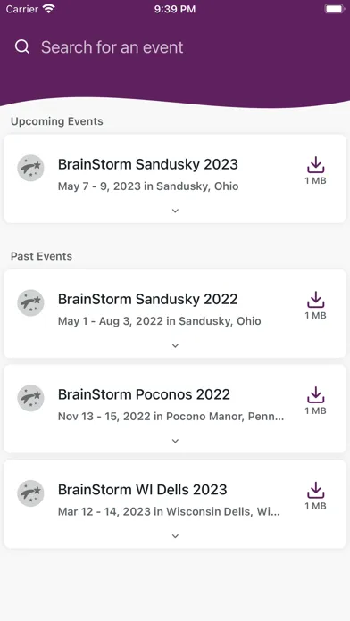 BrainStorm - IT Conference Screenshots