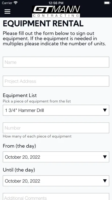 صور GT Mann Equipment App