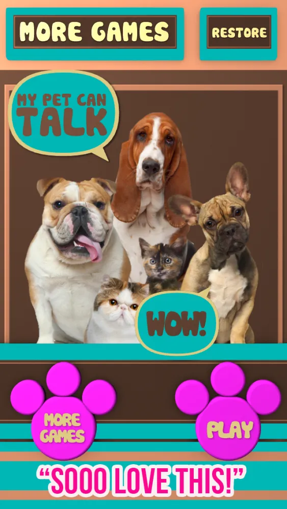 Captures d'écran de +My Pet Can Talk Videos - Free Virtual Talking Animal Game