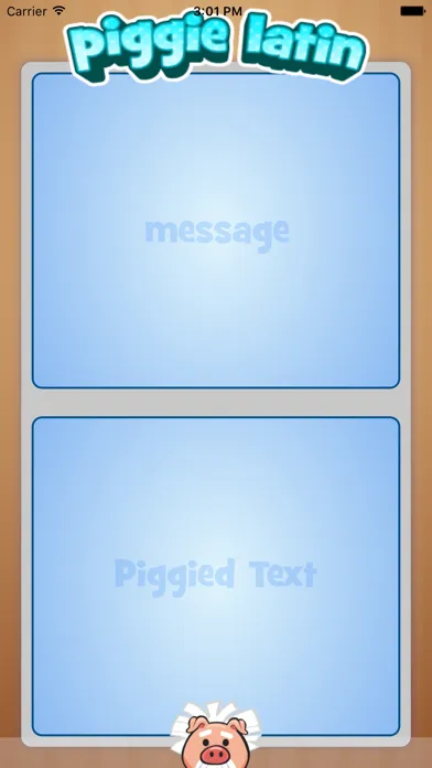 Tangkapan layar Piggie Latin