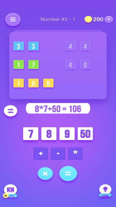 Captures d'écran de Math Games Numbers Connect