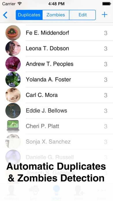 Zrzuty ekranu Contacts Duster Pro - Smart Duplicates Cleaner & Reliable Cloud Sync
