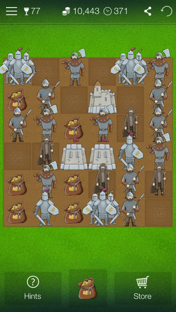 Magic Kingdom - match 3 game with warriors, knights and castles in the middle ages স্ক্রিনশট
