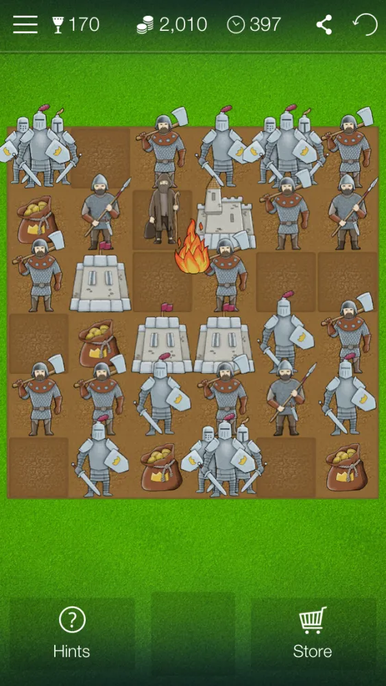 Magic Kingdom - match 3 game with warriors, knights and castles in the middle ages স্ক্রিনশট