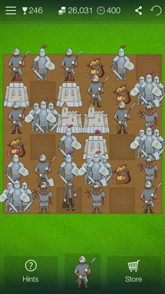 Magic Kingdom - match 3 game with warriors, knights and castles in the middle ages স্ক্রিনশট