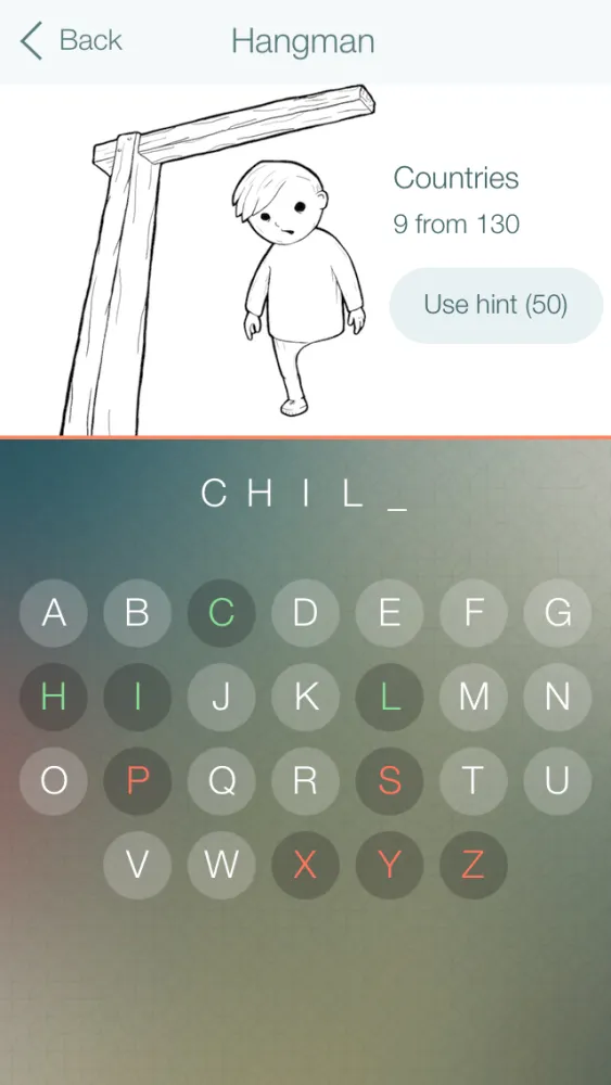 Hangman New - comeback of the classical word guessing game スクリーンショット