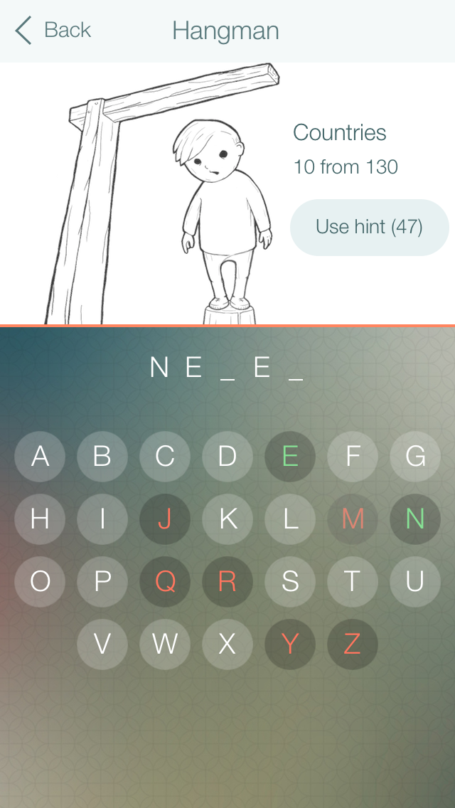 Hangman New - comeback of the classical word guessing game স্ক্রিনশট