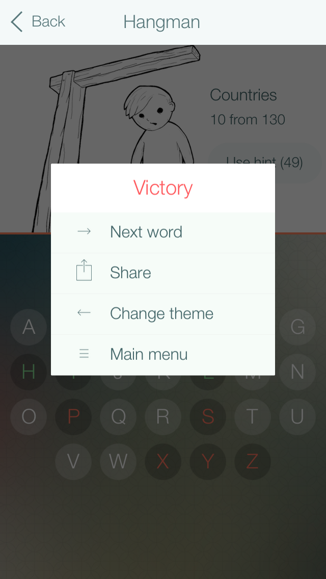 Hangman New - comeback of the classical word guessing game স্ক্রিনশট