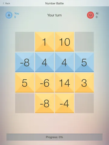 Number Battle - fun game (puzzle) with numbers. Show the erudition, play with friends iPad  Screenshots