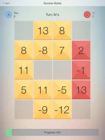 Number Battle - fun game (puzzle) with numbers. Show the erudition, play with friends iPad  Screenshots