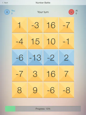 Number Battle - fun game (puzzle) with numbers. Show the erudition, play with friends iPad  Screenshots