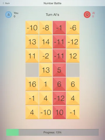 Number Battle - fun game (puzzle) with numbers. Show the erudition, play with friends iPad  Screenshots