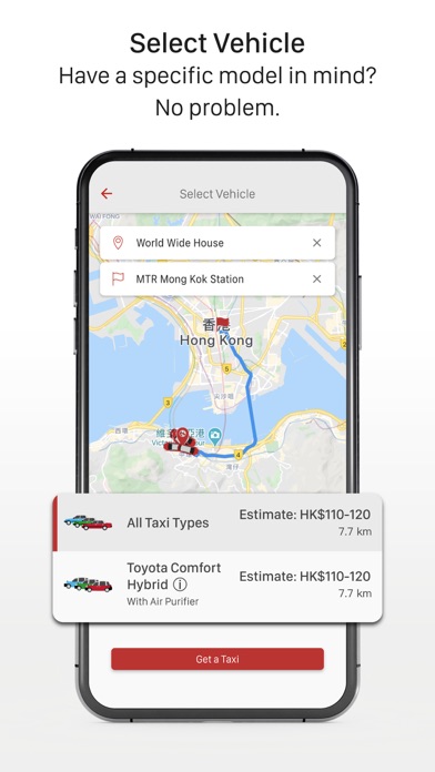 Ảnh chụp màn hình của HKTaxi - Taxi Hailing App
