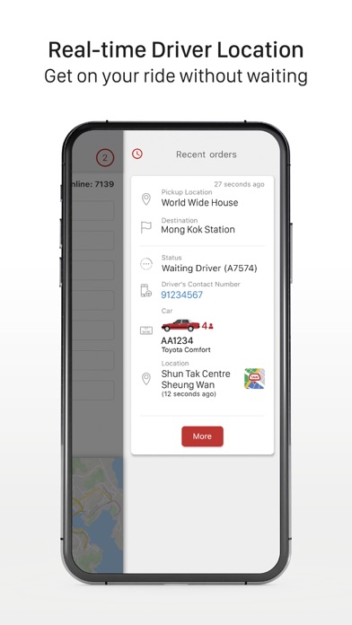 Ảnh chụp màn hình của HKTaxi - Taxi Hailing App