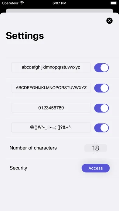 ภาพหน้าจอของ Safe Password Generator