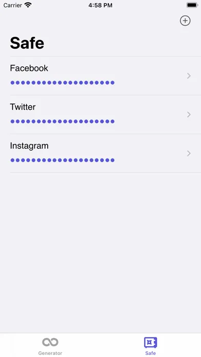 ภาพหน้าจอของ Safe Password Generator