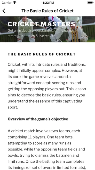 Cricket School & Live Results Screenshots