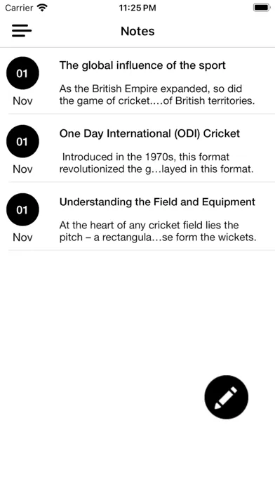 Cricket School & Live Results Screenshots