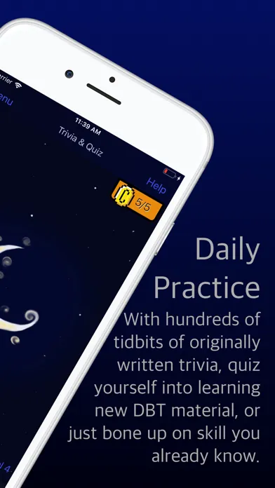 Tangkapan skrin DBT Trivia & Quiz