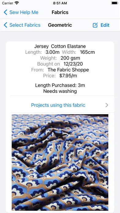 Ảnh chụp màn hình của Sew Help Me