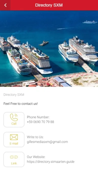 Tangkapan skrin DIRECTORY SXM