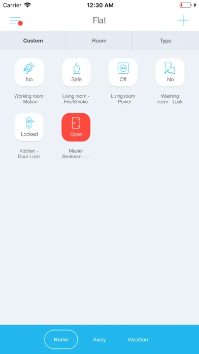 ภาพหน้าจอของ zHome Automation