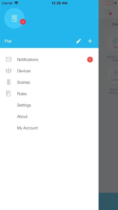 ภาพหน้าจอของ zHome Automation