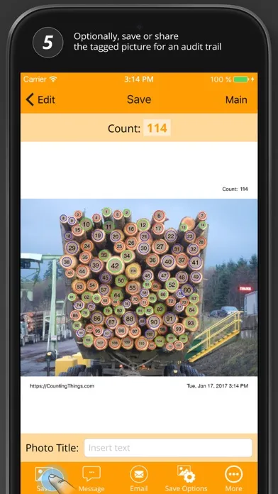 Tangkapan skrin CountLogs