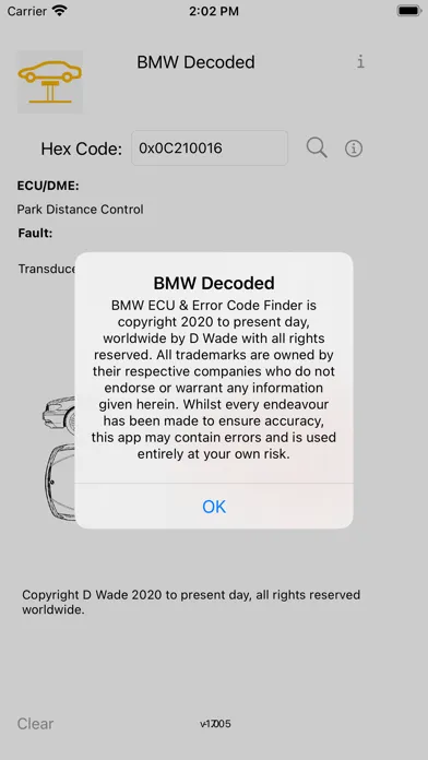 Screenshot di Fault Code Library