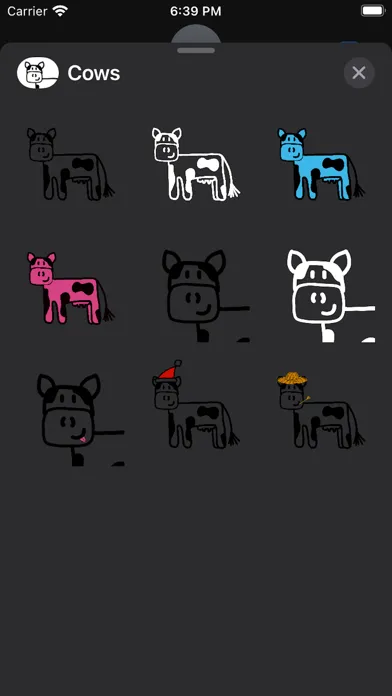 Screenshot di Lexi's Cow Stickers