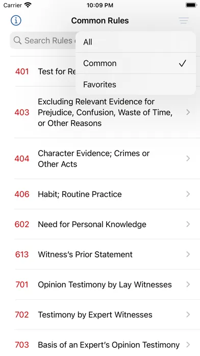 Captures d'écran de Mock Trial Rules of Evidence