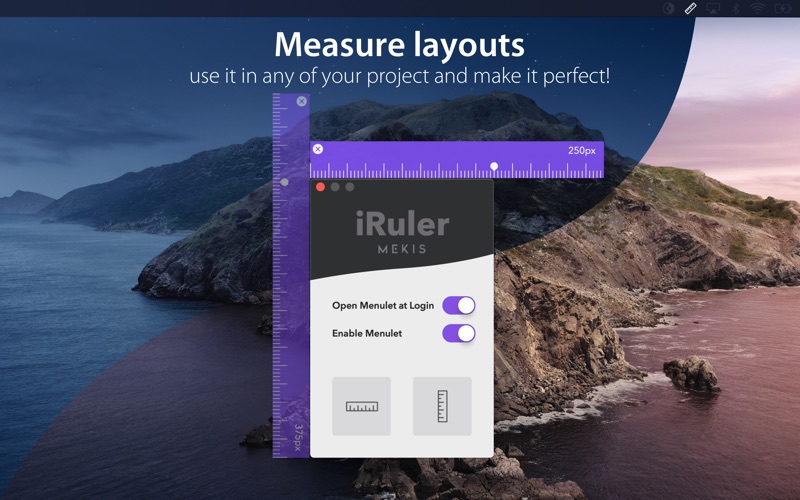 Screenshot di iRuler - screen ruler for work