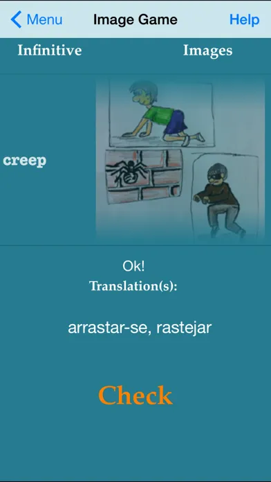 iRRegular Verbs - Português Inglês - English Portuguese Free Screenshots