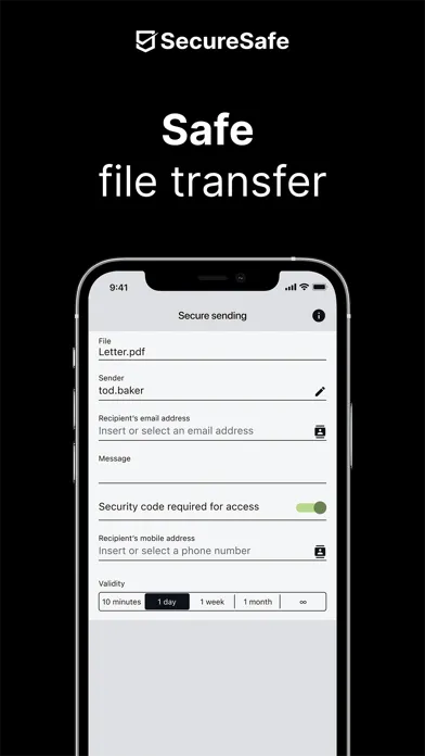 Capturas de pantalla de SecureSafe Password Manager