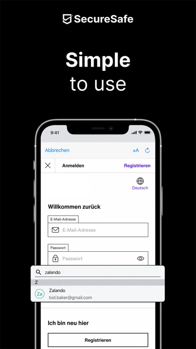 Capturas de pantalla de SecureSafe Password Manager