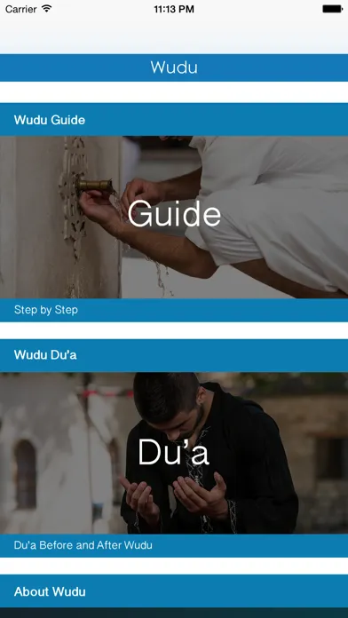 Capturas de tela do Wudu App - Ablution
