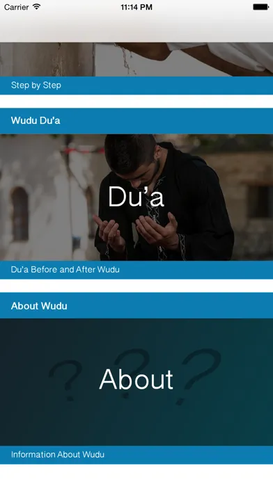 Capturas de tela do Wudu App - Ablution