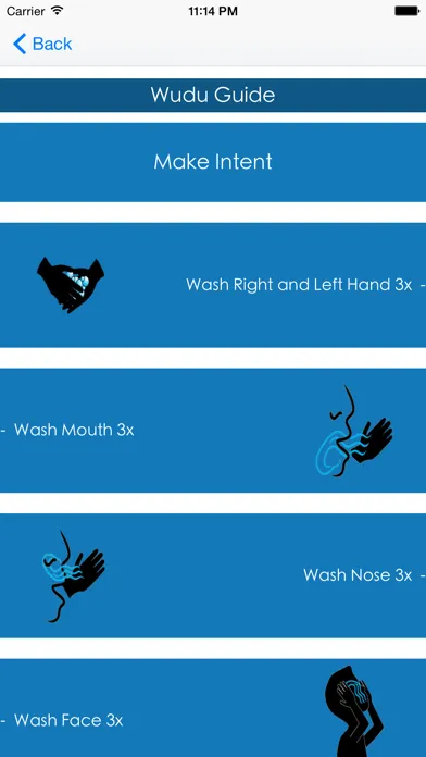 Capturas de tela do Wudu App - Ablution
