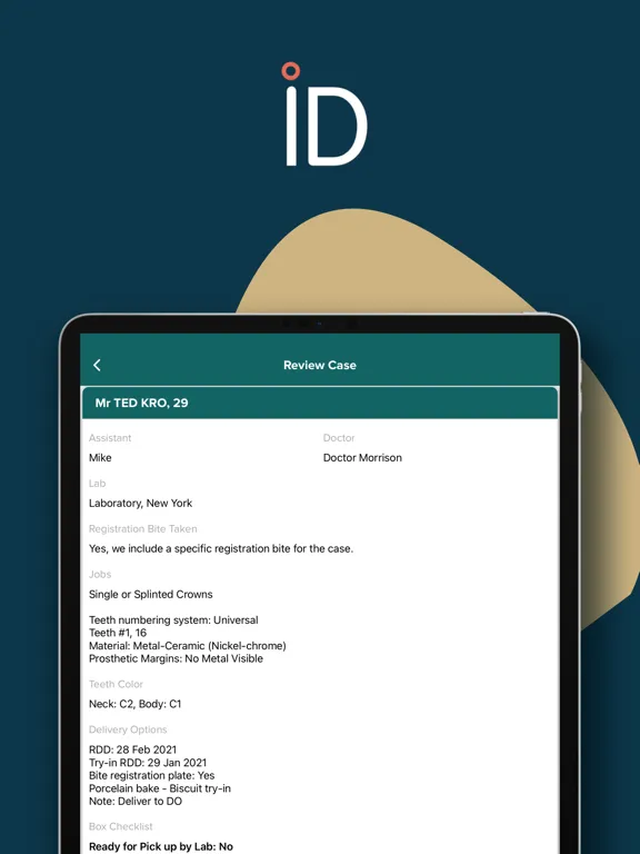 Capturas de tela do CrownID®: Digital Prescription iPad 