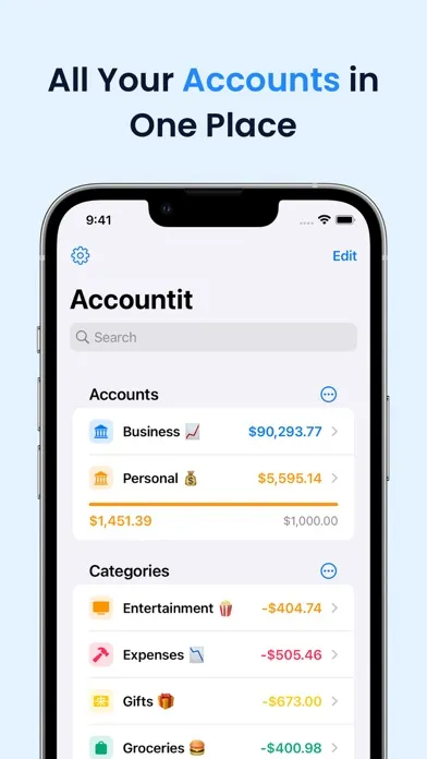 Accountit: Budget Tracker سکرین شاٹس