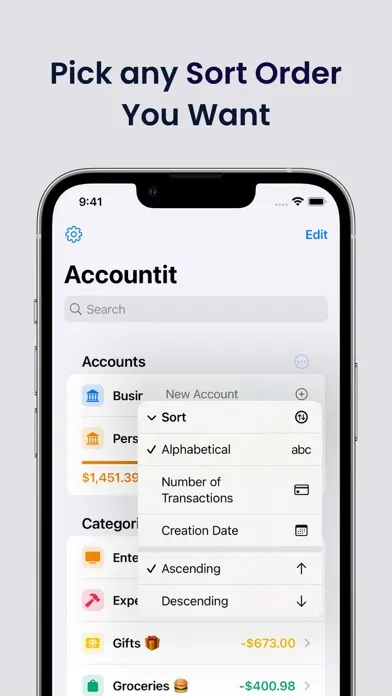 Accountit: Budget Tracker سکرین شاٹس