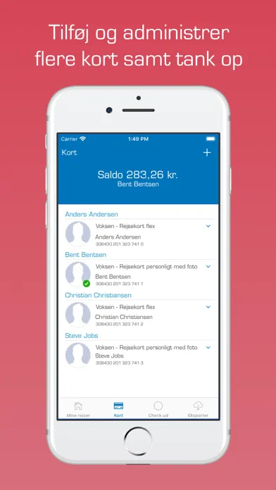 Tangkapan layar Rejsekort med Det Blå Punkt