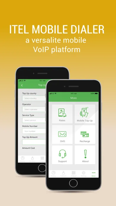 Captures d'écran de iTel Mobile Dialer.