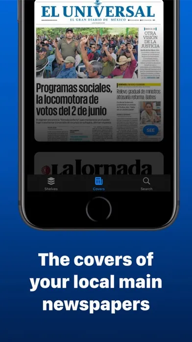 Tangkapan skrin Mexican Newspapers